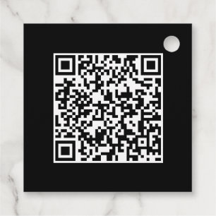 Para Recuerdos Etiquetas de Favor Cuadradas con Diseño de Código 