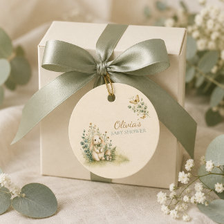 Para Recuerdos Etiquetas de Favor de Baby Shower de Conejito del