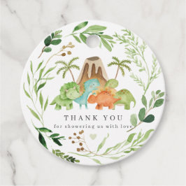 Para Recuerdos Etiquetas de Favor de Baby Shower de Dinosaurios |