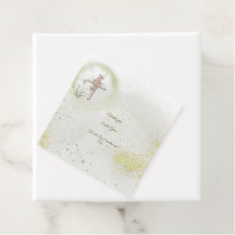 Para Recuerdos Etiquetas de favor de bautismo elegante y brillant