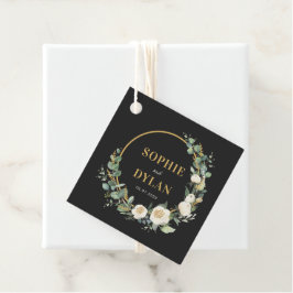 Para Recuerdos Etiquetas de Favor de Boda de Floral Editable en C