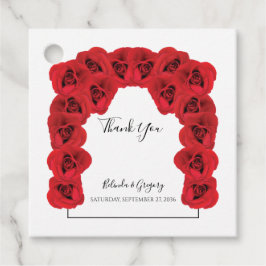 Para Recuerdos Etiquetas de Favor de Boda Roses Rojos