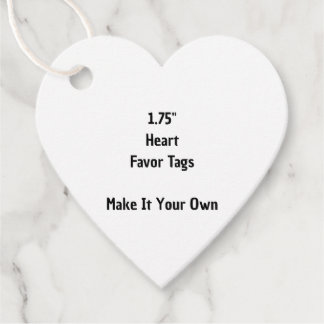 Para Recuerdos Etiquetas de Favor de Corazón de Algodón de 1.75"