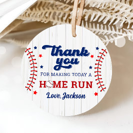 Para Recuerdos Etiquetas de Favor de Cumpleaños de Béisbol Boy