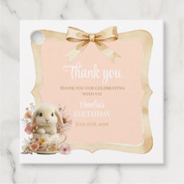 Para Recuerdos Etiquetas de Favor de Cumpleaños de Somebunny