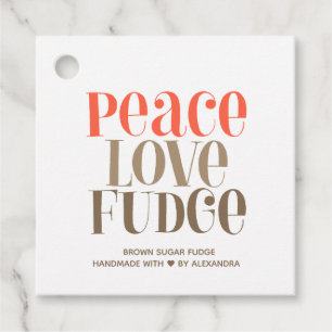 Para Recuerdos Etiquetas de Favor de Fudge caseras