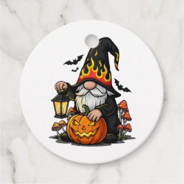 Para Recuerdos Etiquetas de Favor de Gnome de Halloween