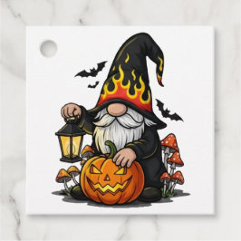 Para Recuerdos Etiquetas de Favor de Gnome de Halloween