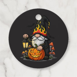 Para Recuerdos Etiquetas de Favor de Gnome de Halloween