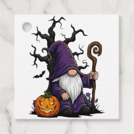 Para Recuerdos Etiquetas de Favor de Gnome de Halloween