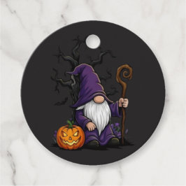 Para Recuerdos Etiquetas de Favor de Gnome de Halloween