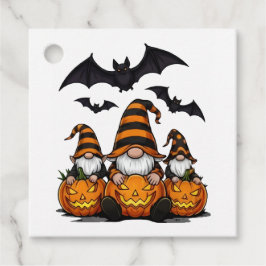 Para Recuerdos Etiquetas de Favor de Gnome de Halloween