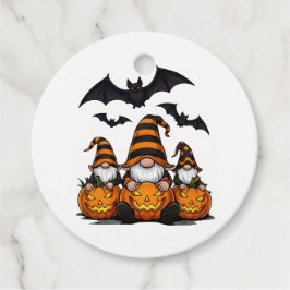 Para Recuerdos Etiquetas de Favor de Gnomo de Halloween