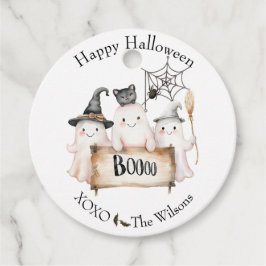Para Recuerdos Etiquetas de Favor de Halloween Adorables con Somb