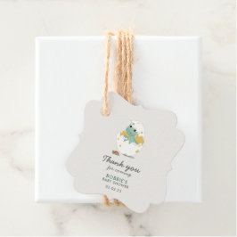 Para Recuerdos Etiquetas de Favor de Huevo de Dinosaurio Amarillo