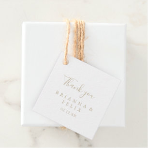 Para Recuerdos Etiquetas de Favor de la Boda Minimalista Simple G