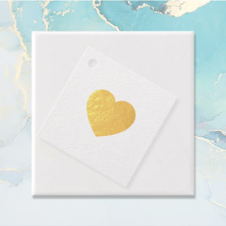 Para Recuerdos Etiquetas de Favor de la Boda Sencilla de Corazón