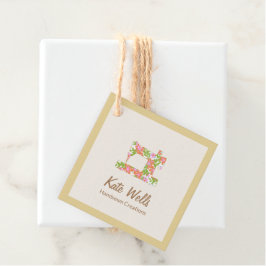 Para Recuerdos Etiquetas de Favor de Máquina de Coser Floral de C