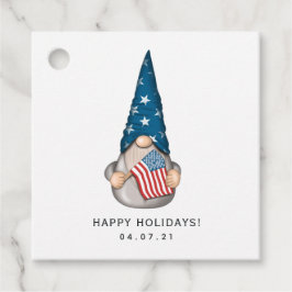 Para Recuerdos Etiquetas de Favor del Gnome Americano