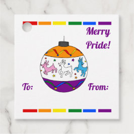 Para Recuerdos Etiquetas de Favor del Orgullo Merry
