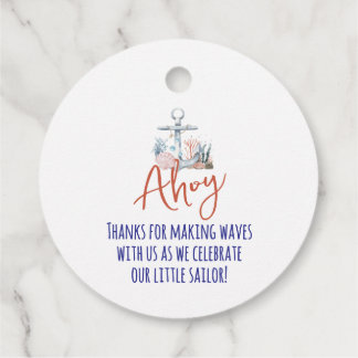 Para Recuerdos Etiquetas de Favor Náutico 'Ahoy es un Niño'