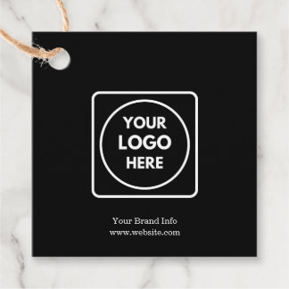 Para Recuerdos Etiquetas de Favor Negro | Diseño de Logo Corporat