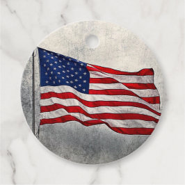 Para Recuerdos Etiquetas de Favor/Regalo de Bandera Americana