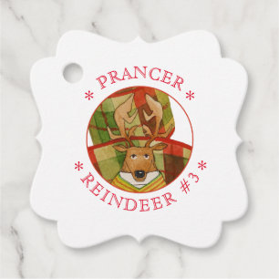 Para Recuerdos Etiquetas de Favor/Regalo de PRANCER REINDER Fancy