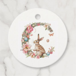 Para Recuerdos Etiquetas de Favorito con Monograma de Pascua C (N