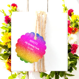 Para Recuerdos Etiquetas de favoritos amarillo rosado verde espum