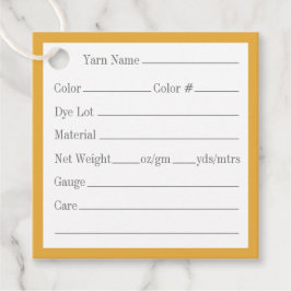 PARA RECUERDOS ETIQUETAS DE HILO CUADRADAS DE 2" NUDO CELTA DORAD