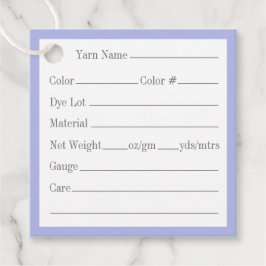 Para Recuerdos ETIQUETAS DE HILO DE NUDO CELTA VIOLETA 2" Cuadrad