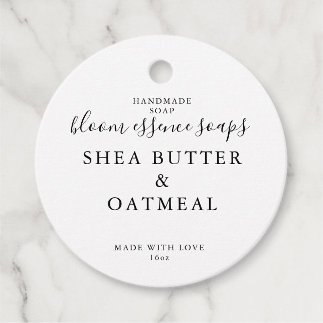 Para Recuerdos Etiquetas de jabón (Anverso)