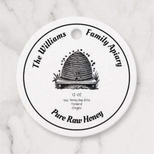 Para Recuerdos Etiquetas de Jar Apiary Beehive vintage