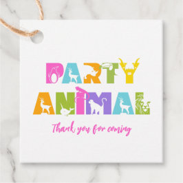 Para Recuerdos Etiquetas de la Favor del Cumpleaños Coloridas par