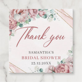 Para Recuerdos Etiquetas de los favores de la ducha de novia dora