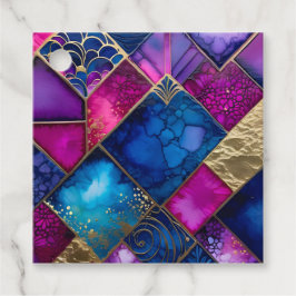 Para Recuerdos Etiquetas de regalo coloridas Art Déco