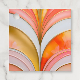 Para Recuerdos Etiquetas de regalo coloridas Art Déco
