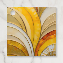 Para Recuerdos Etiquetas de regalo coloridas Art Déco