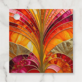 Para Recuerdos Etiquetas de regalo coloridas Art Déco