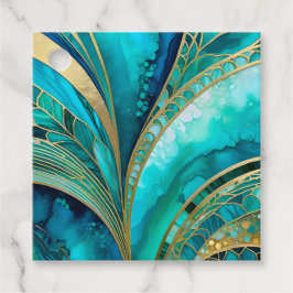 Para Recuerdos Etiquetas de regalo coloridas Art Déco