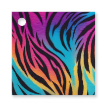 Etiquetas de regalo con estampado de animal colori
