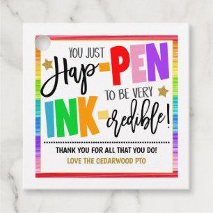 Para Recuerdos Etiquetas de regalo de agradecimiento a Pen