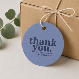 Para Recuerdos Etiquetas de regalo de agradecimiento | Azul minim