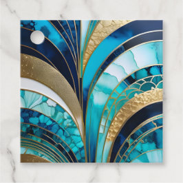 Para Recuerdos Etiquetas de regalo de Art Déco coloridas