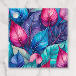 Para Recuerdos Etiquetas de regalo de arte botánico coloridas