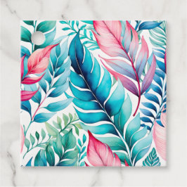 Para Recuerdos Etiquetas de regalo de arte botánico coloridas