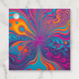 Para Recuerdos Etiquetas de regalo de arte con aerógrafo de psico
