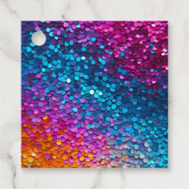 Para Recuerdos Etiquetas de regalo de arte con lentejuelas colori