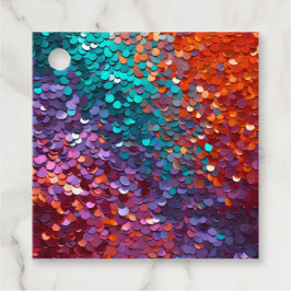 Para Recuerdos Etiquetas de regalo de arte con lentejuelas colori